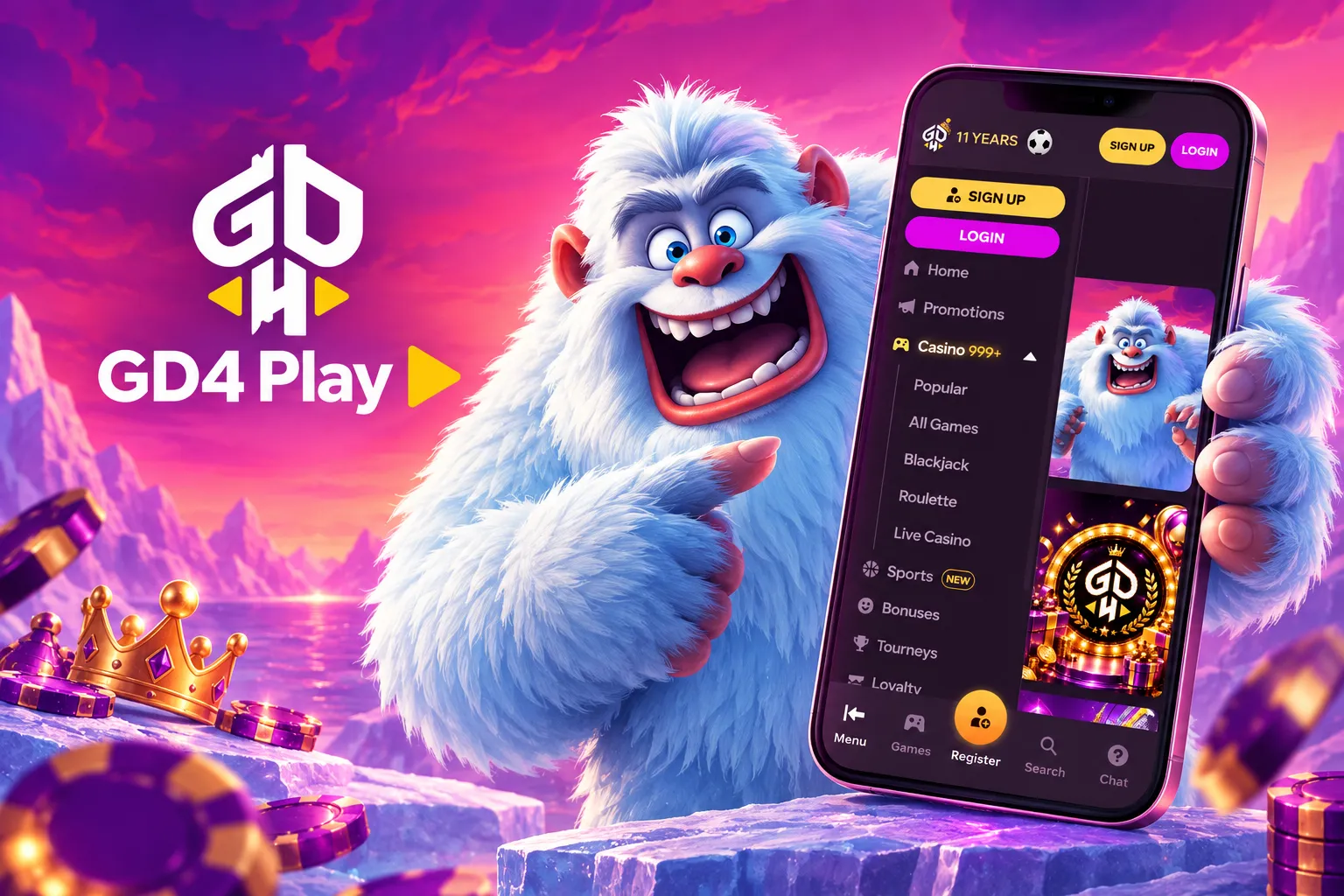 GDF Play Casino App-Screenshot